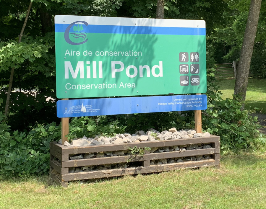 mill pond sign